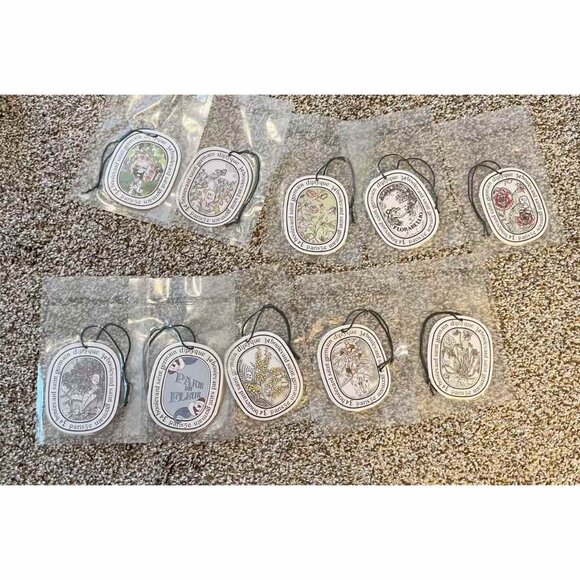 Diptyque Car Air Freshener, 10 Floral Scents With Free Ribbon Sealed 10 - Picture 1 of 1